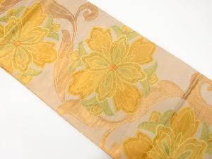 アンティーク　華紋に唐草模様織り出し袋帯（材料）